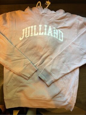 League women's Light Pink Crewneck Sweatshirt with White Juilliard Logo